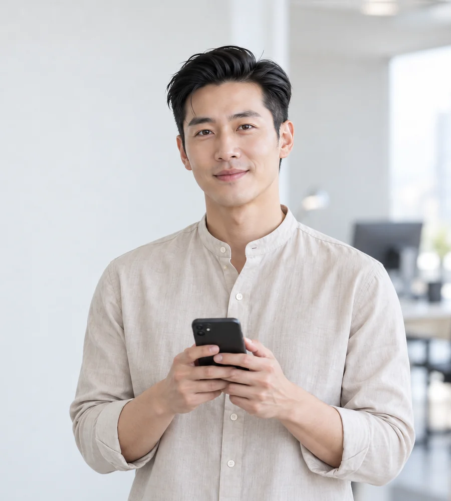 김해 개인돈 일수 상담을 휴대전화로 안내받는 고객