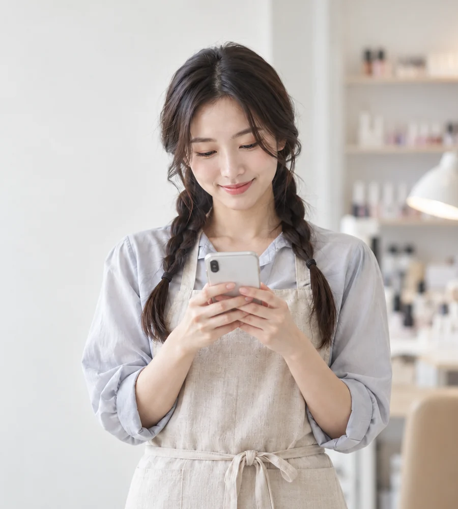 김해 개인돈 일수 상담을 휴대전화로 안내받는 고객